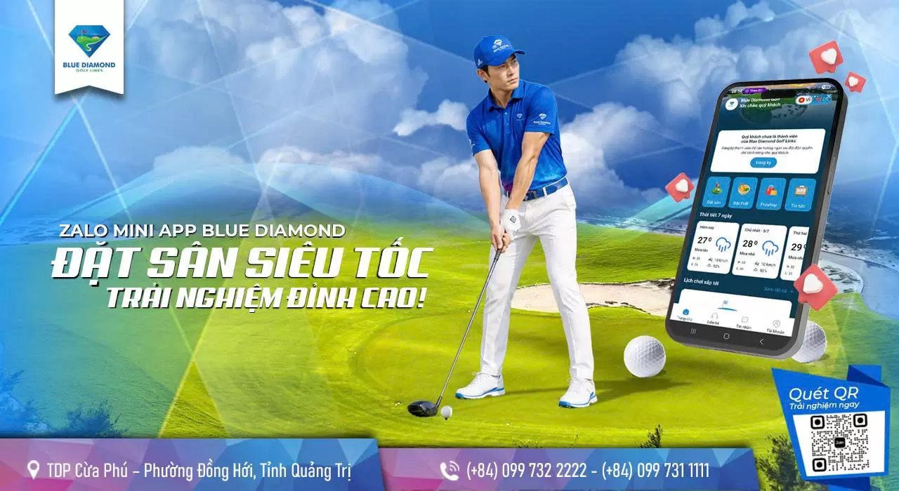 THE SECRET BEHIND BLUE DIAMOND ZALO MINI APP: THE ULTRA-FAST BOOKING TOOL WINNING OVER GOLFERS