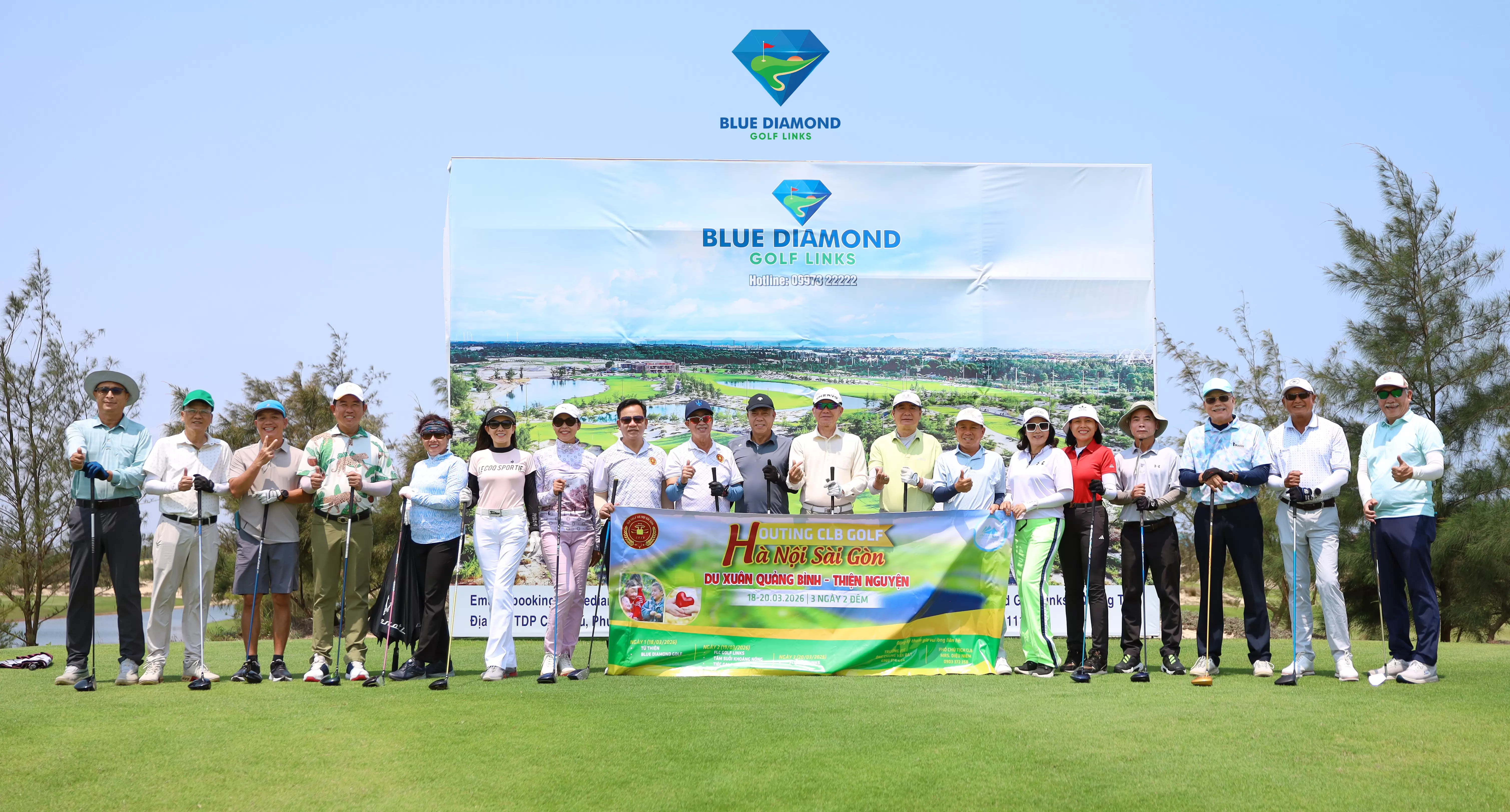 CHÀO ĐÓN ĐOÀN GOLF THIỆN NGUYỆN CBL GOLF HÀ NỘI SÀI GÒN GHÉ THĂM BLUE DIAMOND GOLF LINKS!